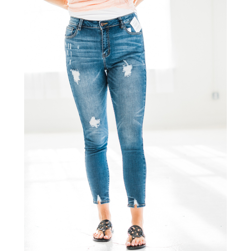 Free Spirited High Rise Skinny Jeans - Shop with Leila