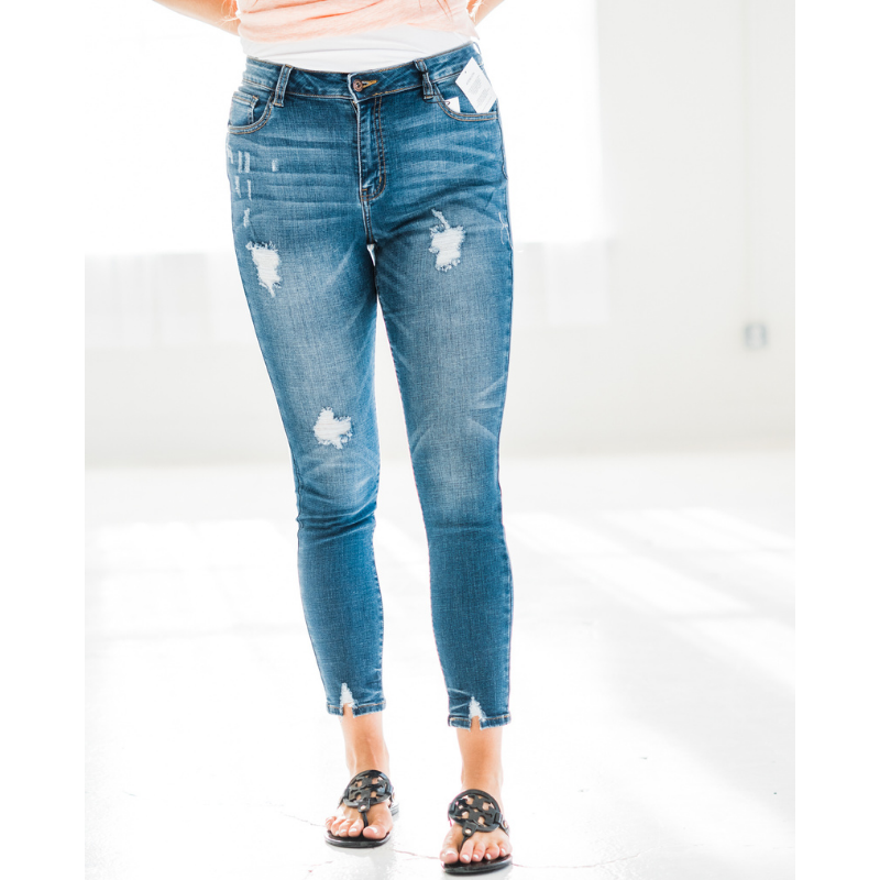 Free Spirited High Rise Skinny Jeans