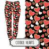 Cookie Hearts Valentine's Leggings