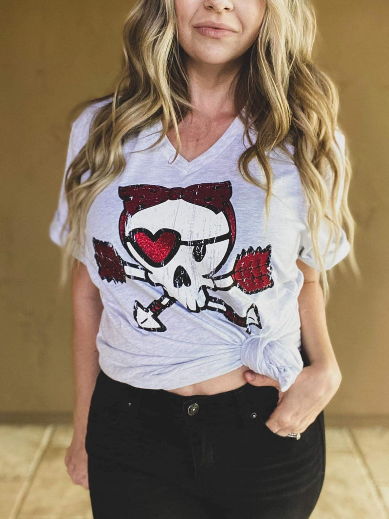 Valentine's Skull T-Shirt
