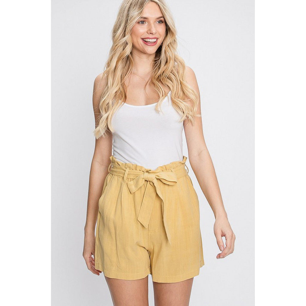 Dancing in the Daffodils Paperbag Shorts - Shop with Leila
