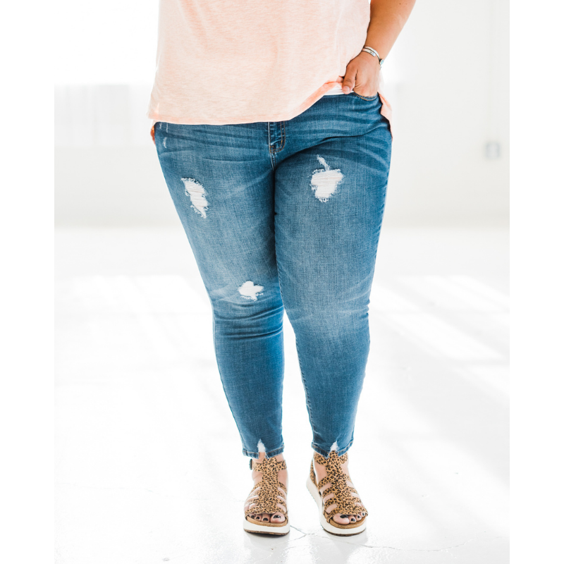 Free Spirited High Rise Skinny Jeans