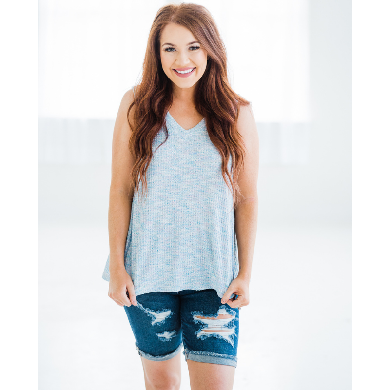 Lake Side Tank Top - Blue