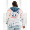 Americana Tie Dye Zip Up Hoodie