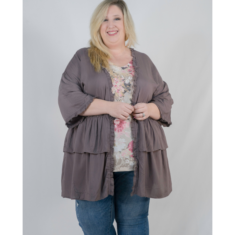 Just Like Heaven Ruffled Cardigan