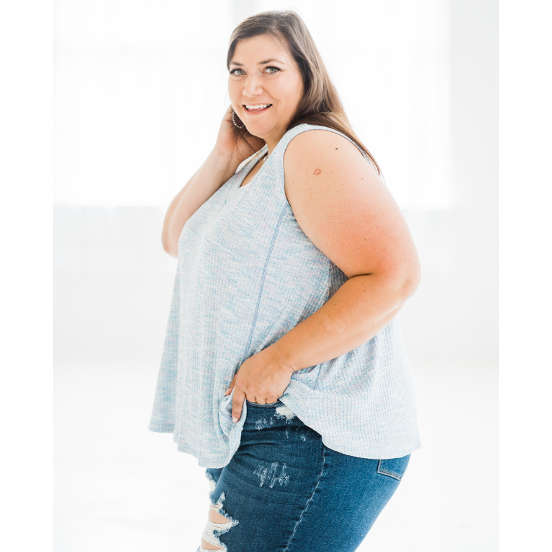 Lake Side Tank Top - Blue