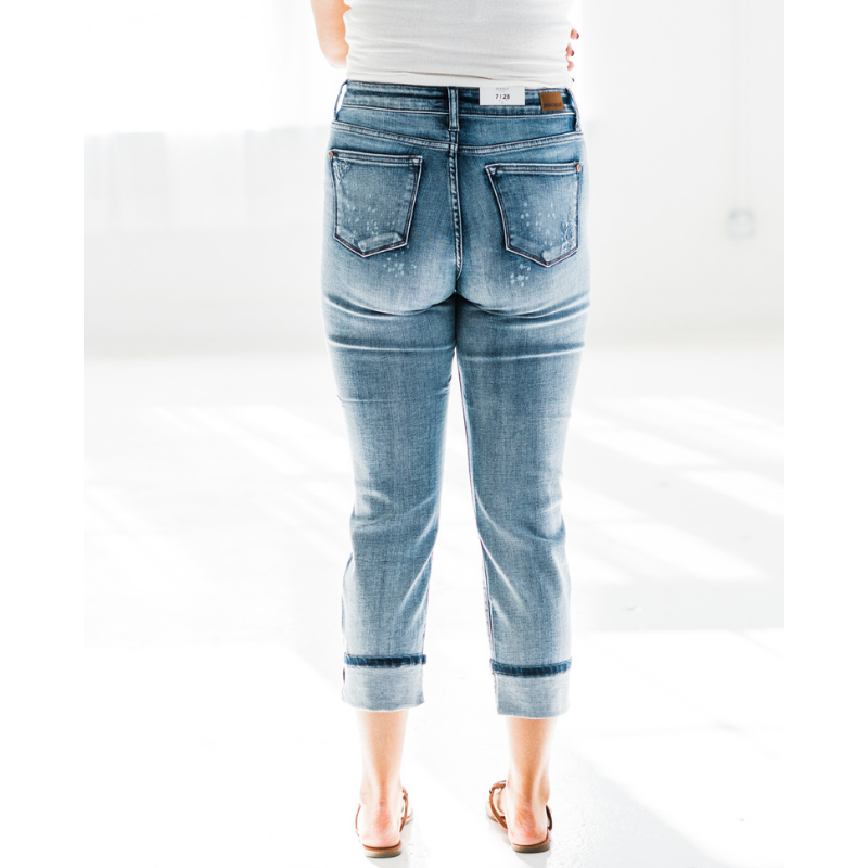 Destroyed Judy Blue Boyfriend Jeans