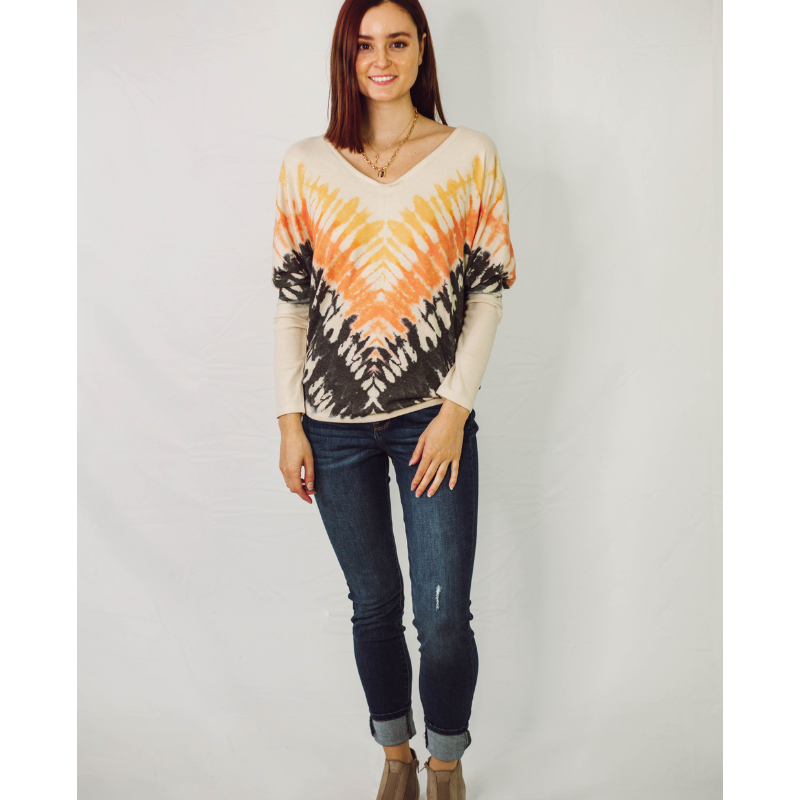 Peace, Love & Style Chevron Long Sleeve