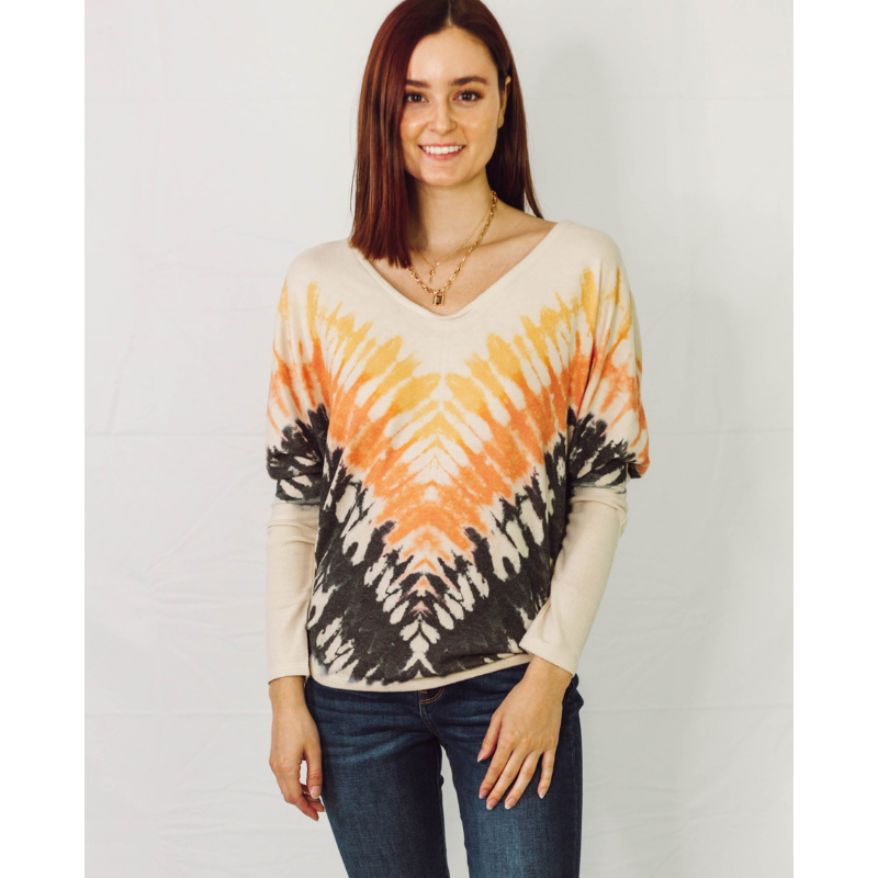 Peace, Love & Style Chevron Long Sleeve