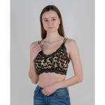Not So Racey Lacey Bralette - Leopard - Shop with Leila