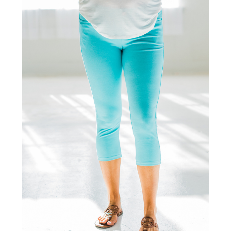 Quintessential Spring Jeggings in Turquoise