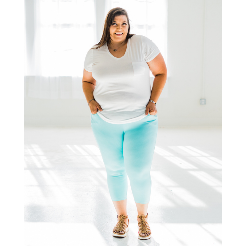 Quintessential Spring Jeggings in Turquoise