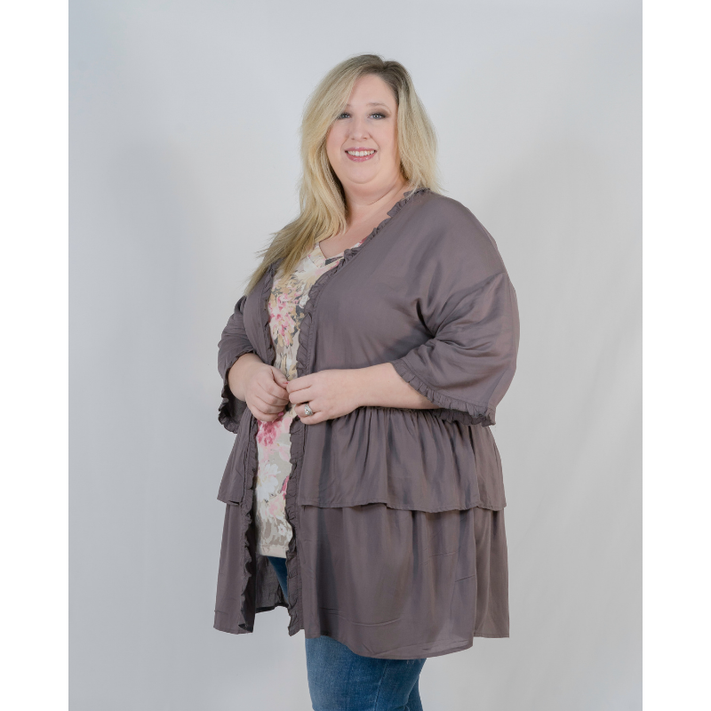 Just Like Heaven Ruffled Cardigan