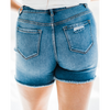 Keyed Up Distressed Denim Shorts