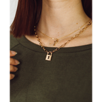 Lock & Key Layered Necklace - Shop with Leila