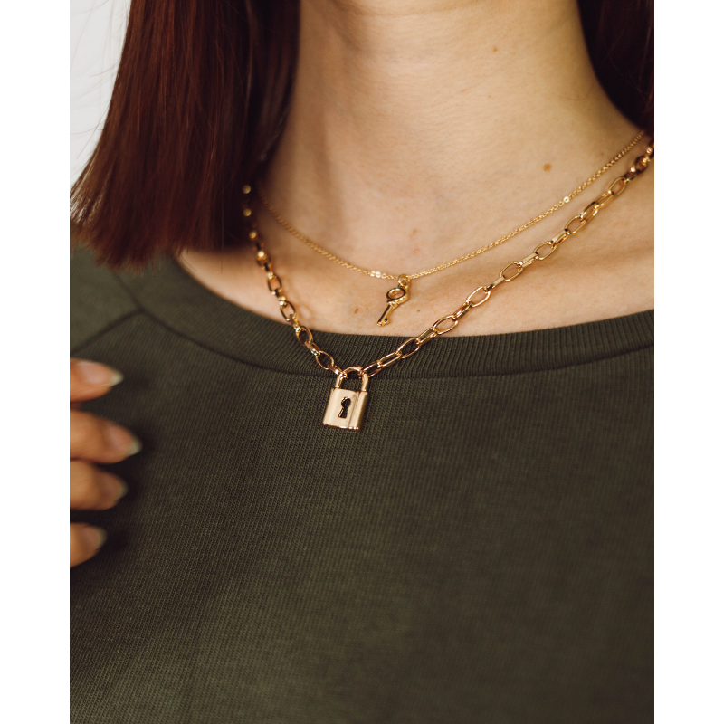 Lock & Key Layered Necklace