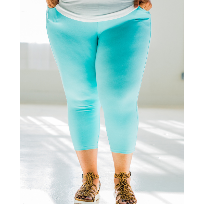 Quintessential Spring Jeggings in Turquoise