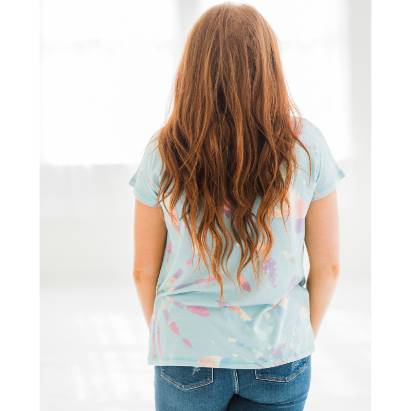 Peek-a-Boo Tie Dye Tee