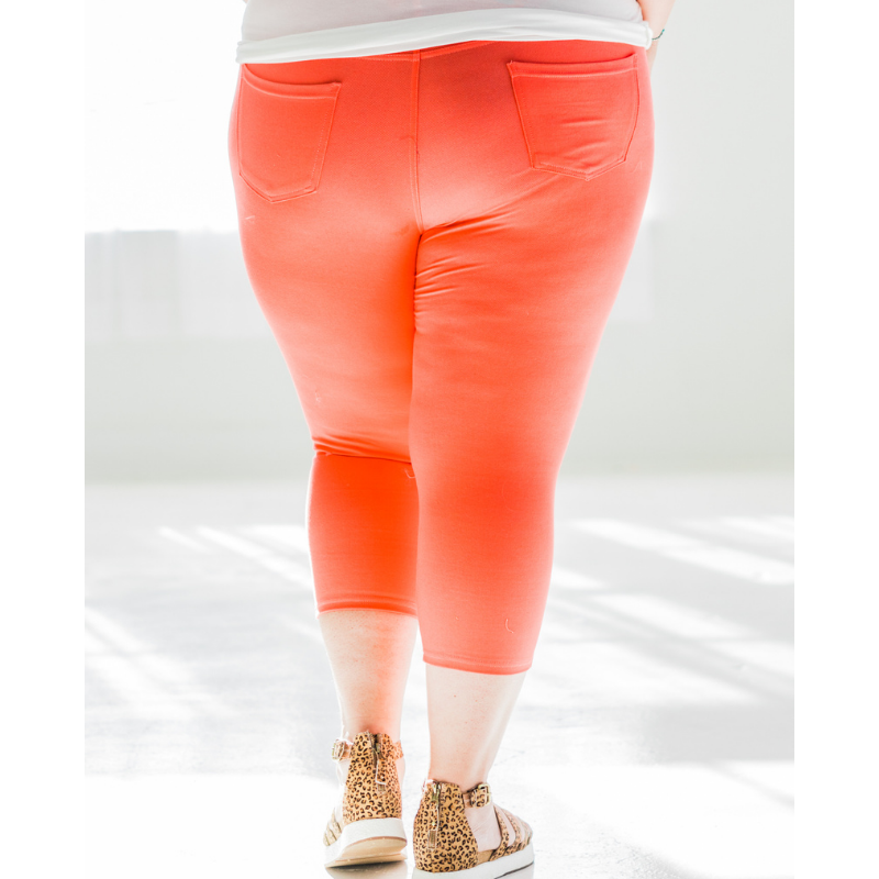 Quintessential Spring Jeggings in Coral