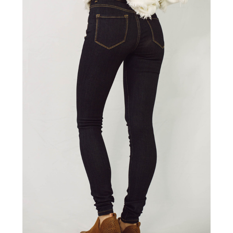 Classic Skinny High Rise Jeans - Dark Wash