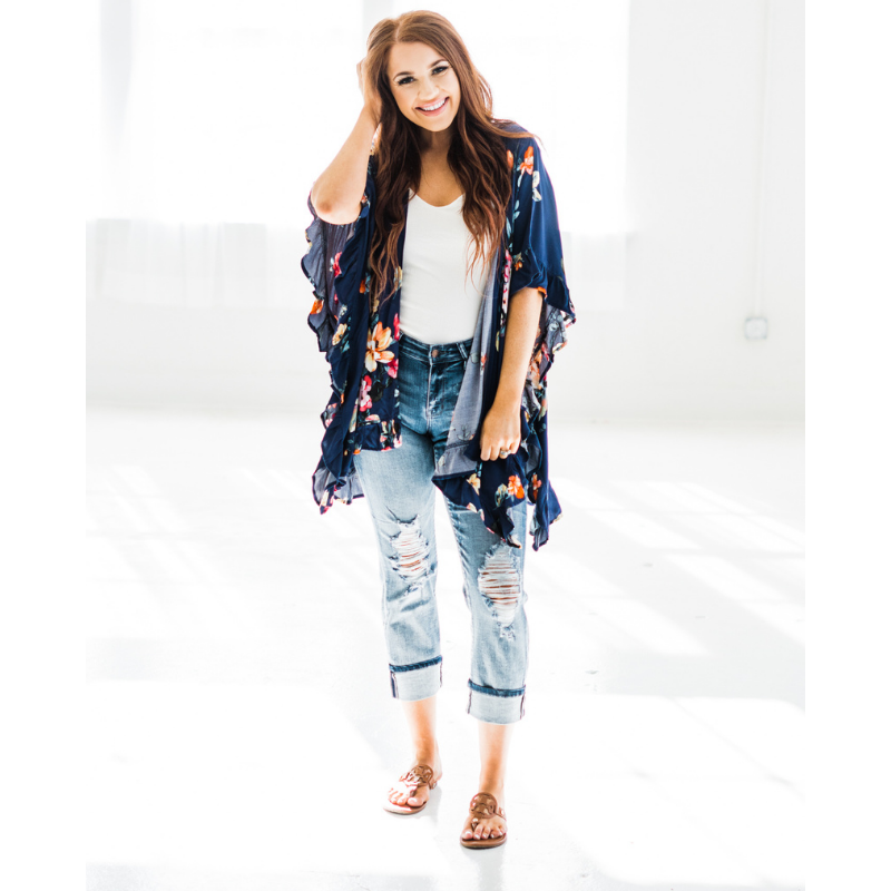 Royal Gardens Floral Kimono