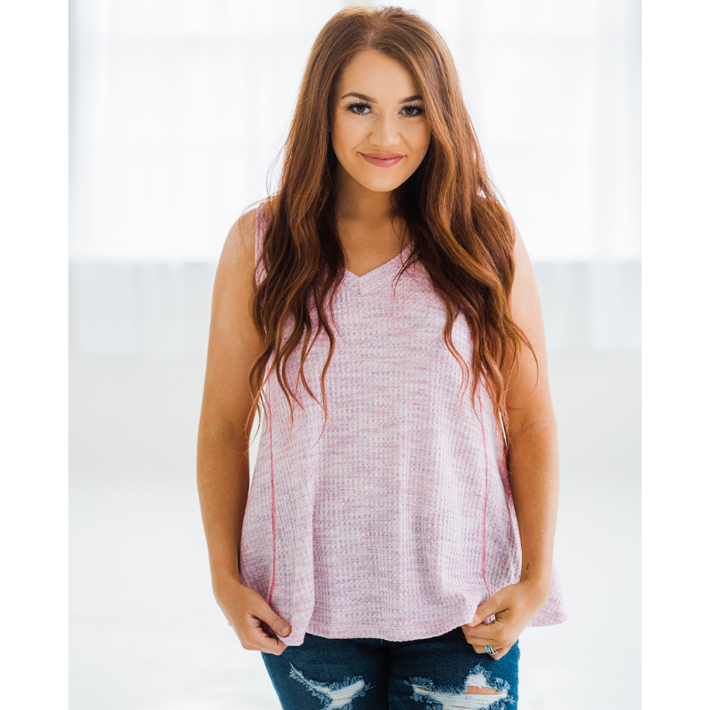 Peonies in Paradise Tank Top - Pink