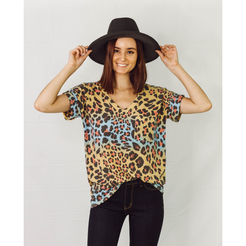 Ooh La La Cheetah Short Sleeve Top