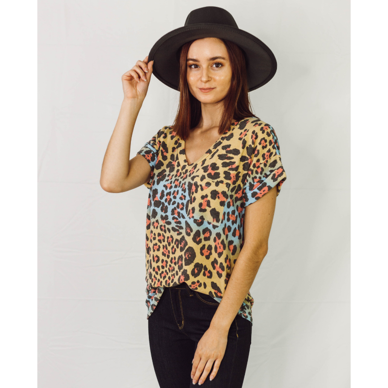 Ooh La La Cheetah Short Sleeve Top