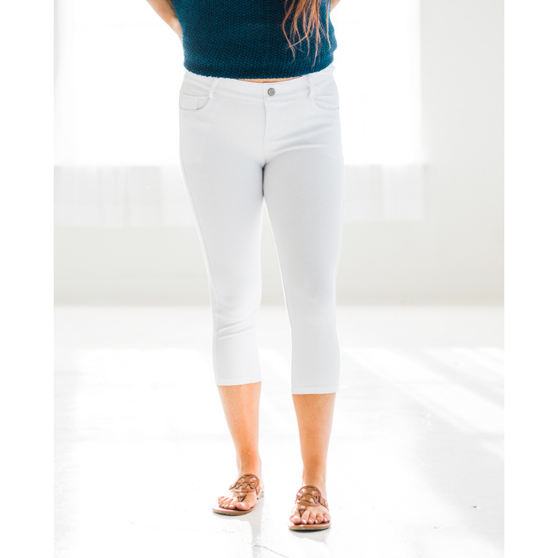 Quintessential Spring Jeggings in White