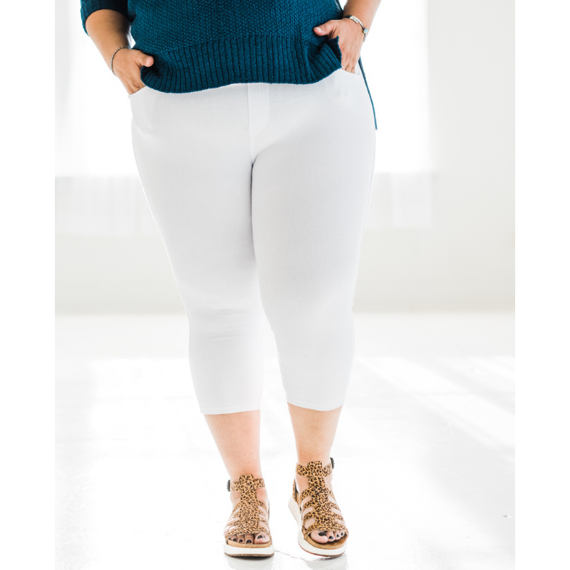 Quintessential Spring Jeggings in White