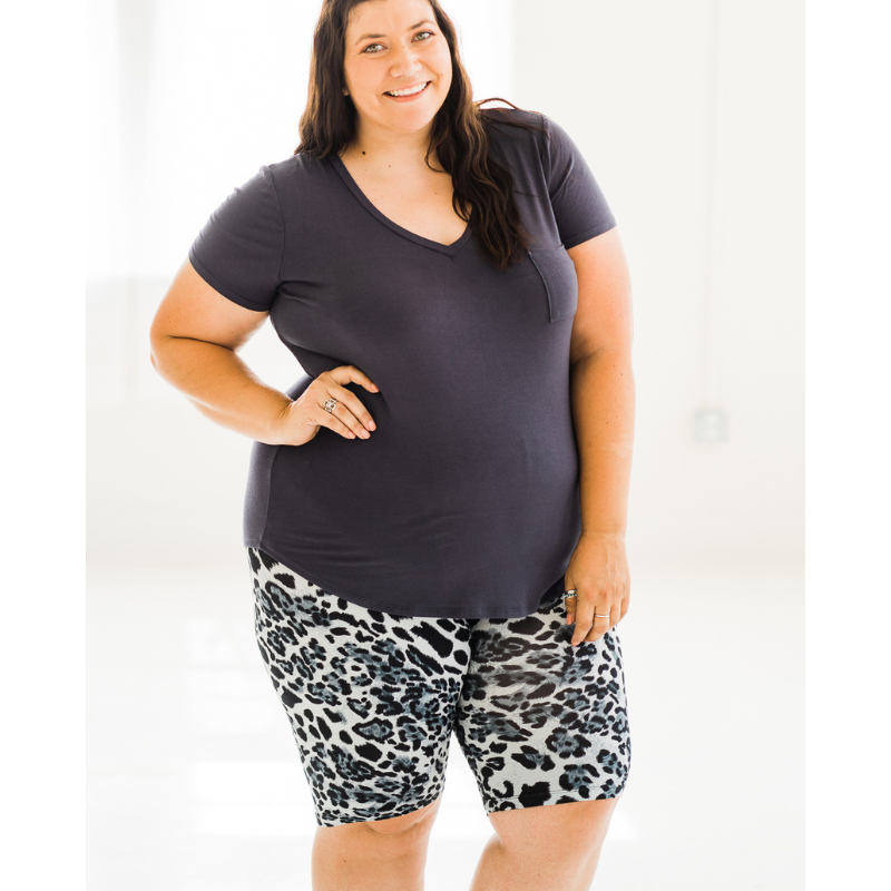 Totally Rad Leopard Print Bike Shorts