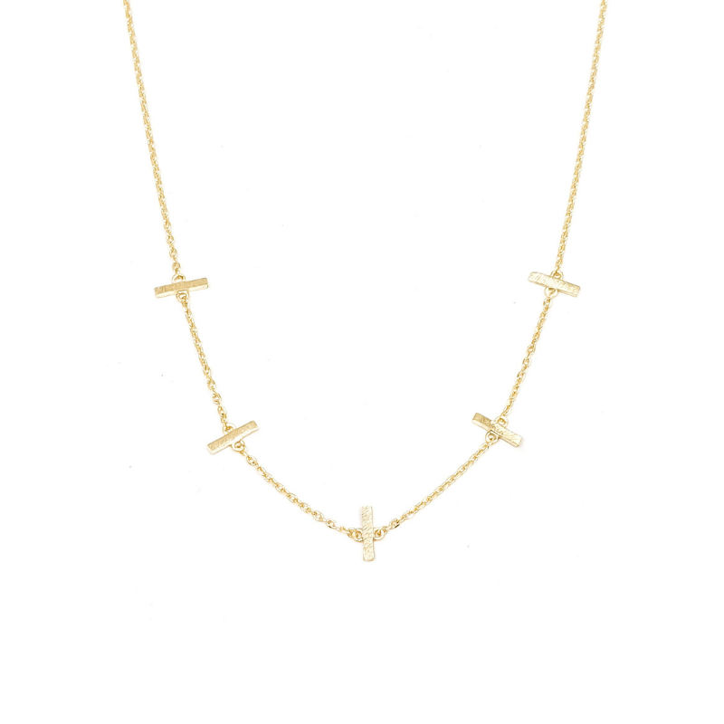 Sela Criss-Cross Necklace - Shop with Leila