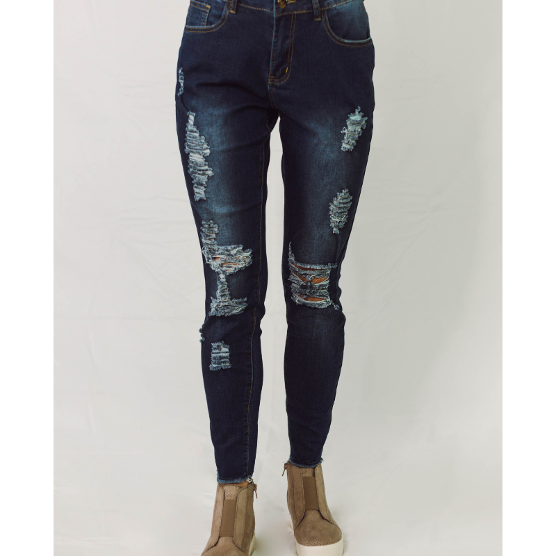 Denim in Distress Jeans - Shop with Leila