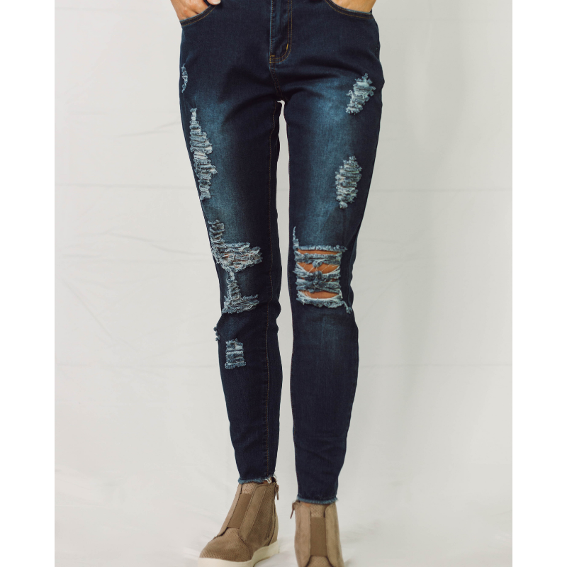 Denim in Distress Jeans - Shop with Leila
