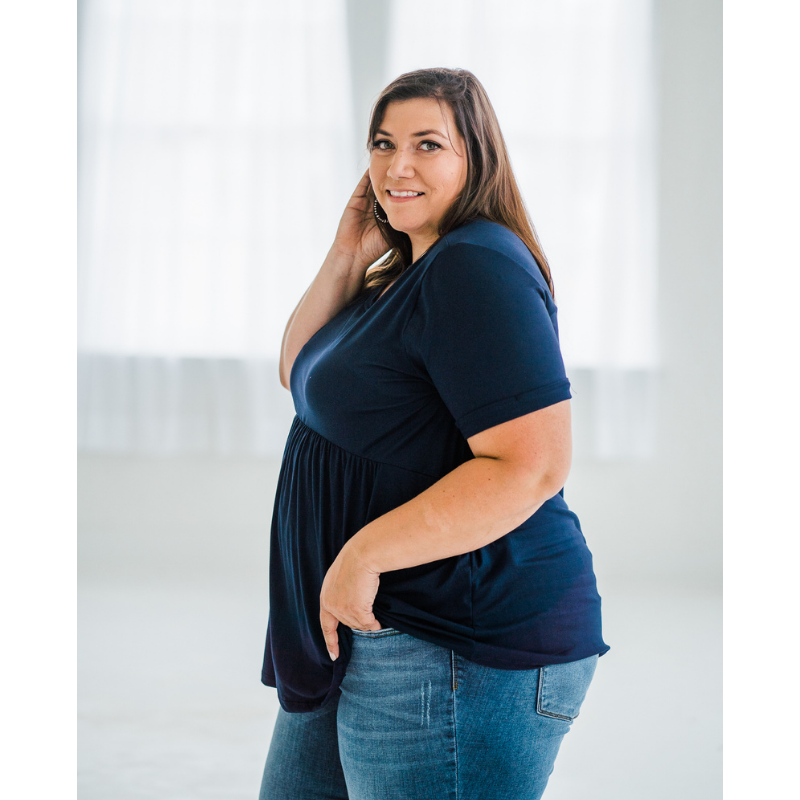 In the Navy BabyDoll Tee