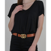 Double G Camel Belt - Shop with Leila