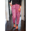 Gossip Girl Pink Leopard Drawstring Everyday Joggers - Shop with Leila