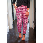 Gossip Girl Pink Leopard Drawstring Everyday Joggers - Shop with Leila